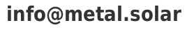 MetalSolar contact email address